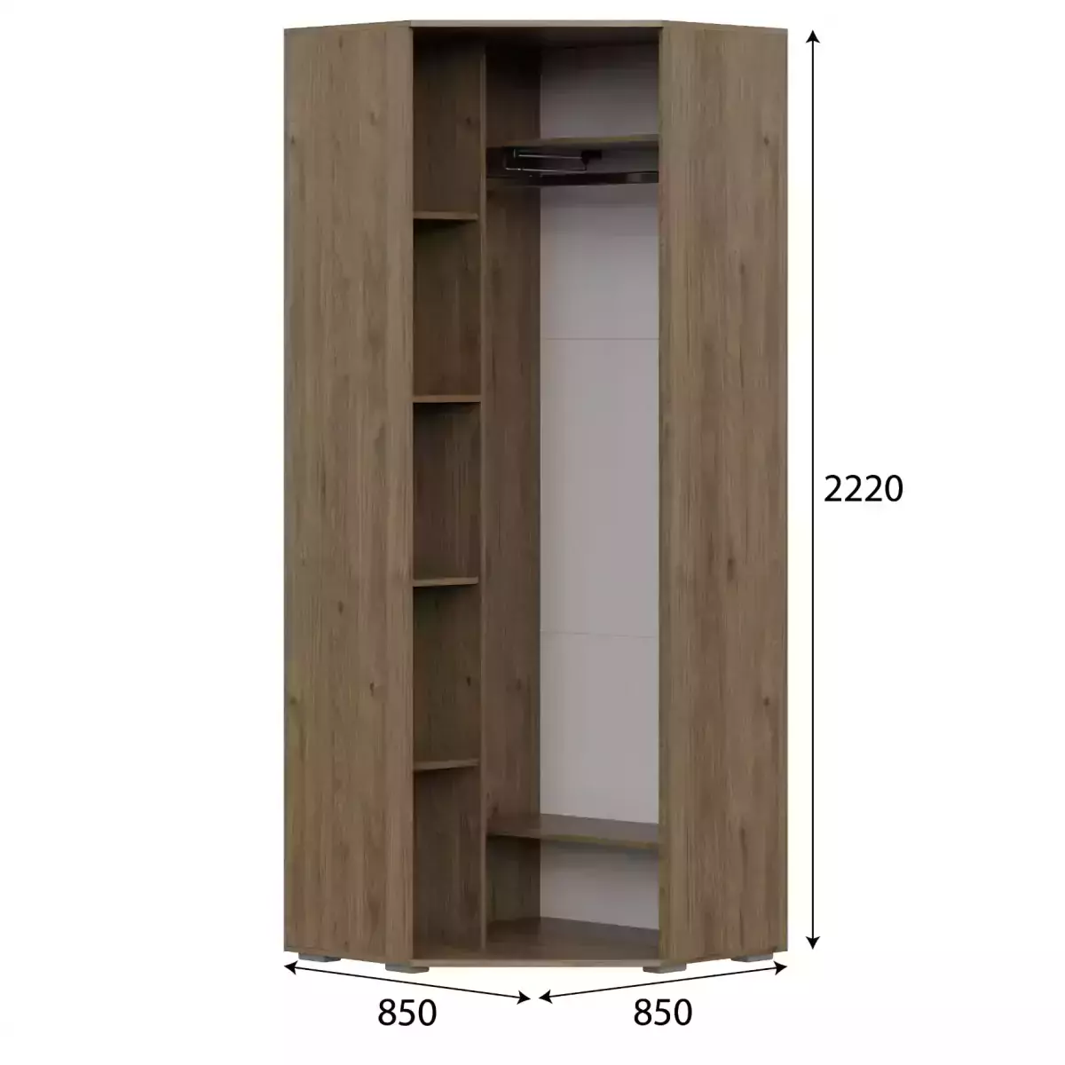 шкаф угловой размеры